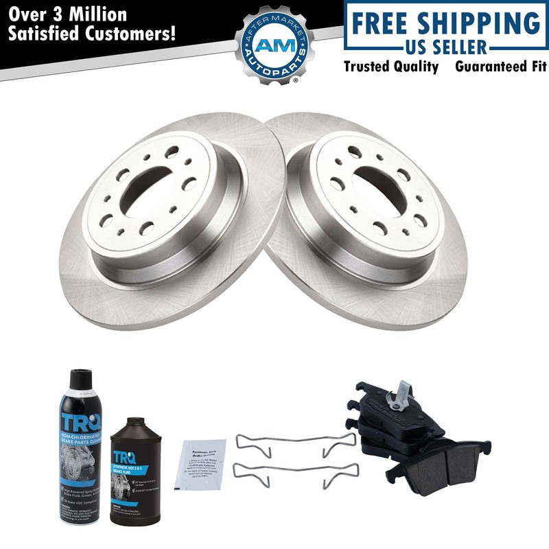 Ceramic Pad Brake Rotor Rear Kit w/Chemicals for S60 S80 V70 XC70