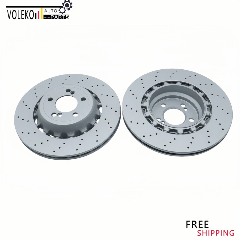 2X Rear 370mm Disc Brake Rotors Fits BMW F80 F82 F83 F87 M2 M3 M4 3.0L L6