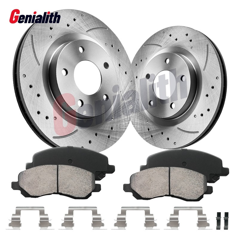 Front Disc Rotors Brake Pads for Chrysler 200 Dodge Caliber Avenger Jeep Compass