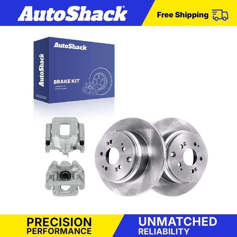 Rear Brake Rotors Calipers for Honda, Pilot 2009-2015, AWD FWD V6 3.5L