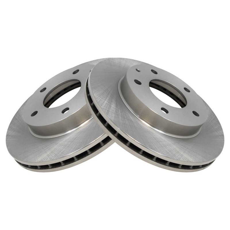 TRQ Front Brake Rotor Left & Right Pair Set of 2 for Mazda 626 Ford Probe gallery