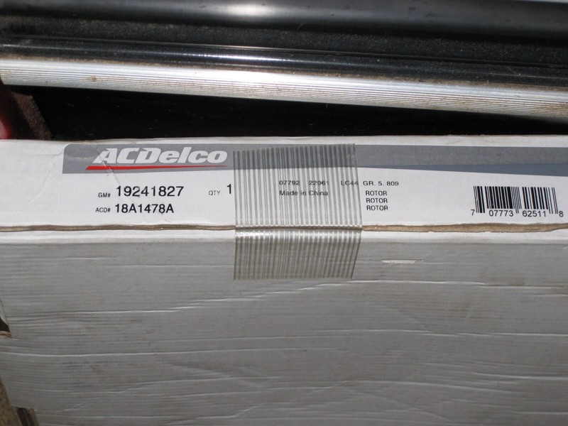 ACDelco 19241827 18A1478A Non-Coated Rear Rotor gallery