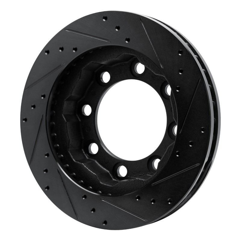 For Chevy V3500 89-91 Brake Rotor eLINE Drilled & Slotted 1-Piece Front Driver gallery