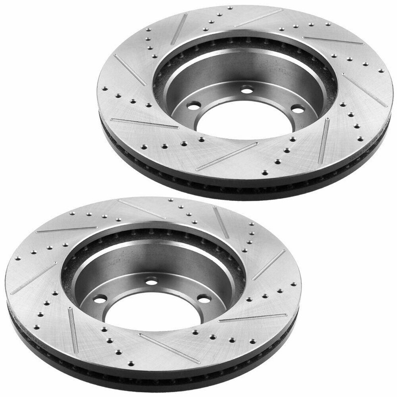 Rear Black Brake Rotors & Ceramic Pads for 1999-2006 Chevrolet Silverado 1500 gallery
