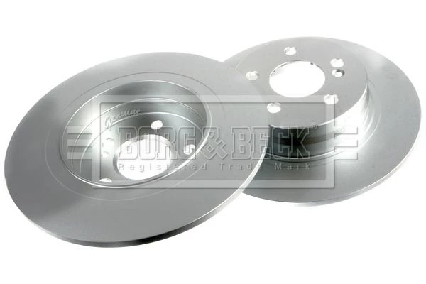 Borg & Beck BBD4723 Rear Brake Discs Pair 300mm Solid Fits Mercedes C-Class gallery