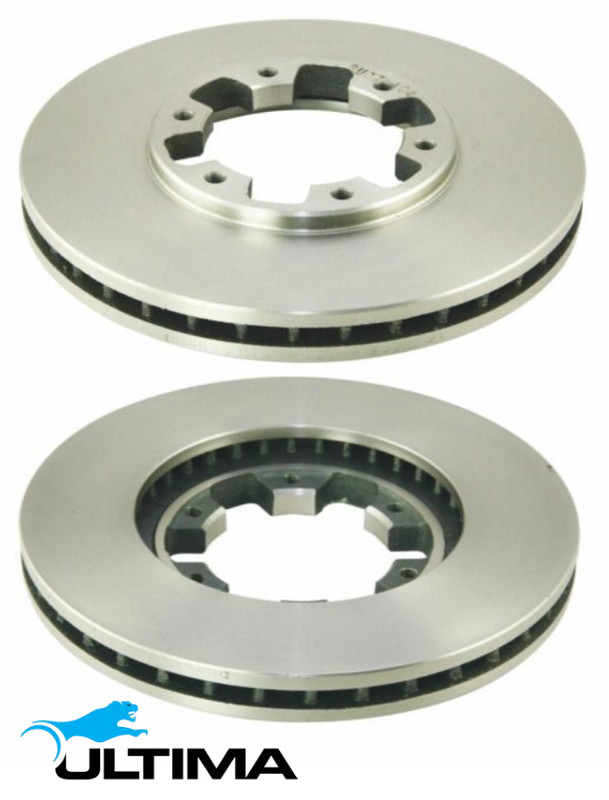 ULTIMA FRONT VENTED DISC BRAKE ROTOR SET FOR NISSAN ELGRAND E50 QD32ETI 3.2L I4