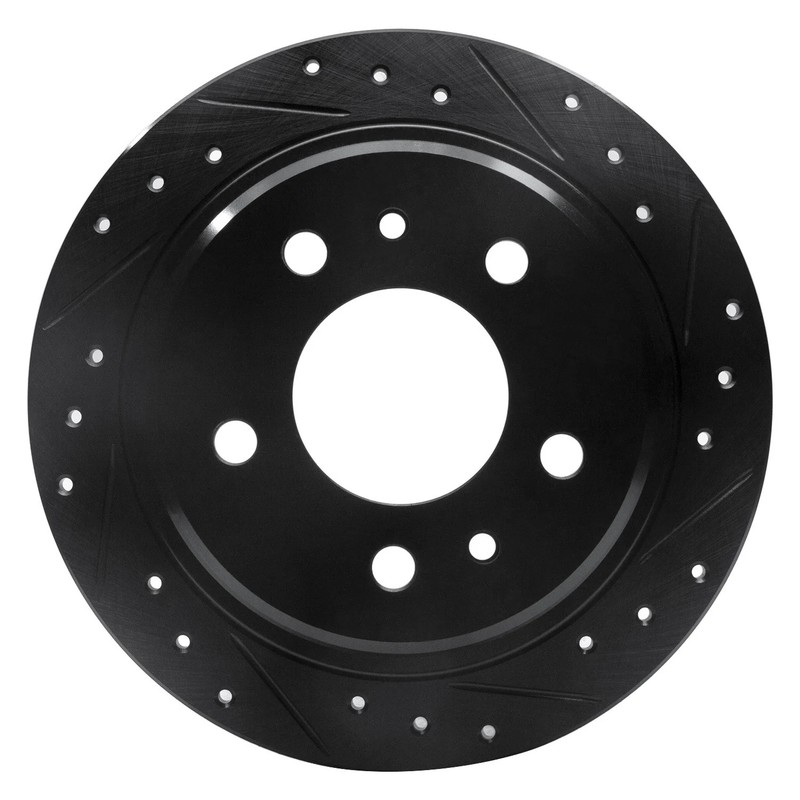 For BMW 524td 85-86 Brake Rotor DFC Premium Drilled & Slotted Rear Passenger