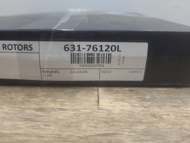 Genuine DFC Brake Rotor - Drilled and Slotted - Silver 631-76120L gallery