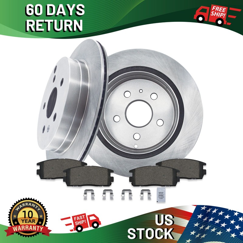 REAR Premium Replacement Rotors for Chevrolet Equinox 2010-2017 NEW