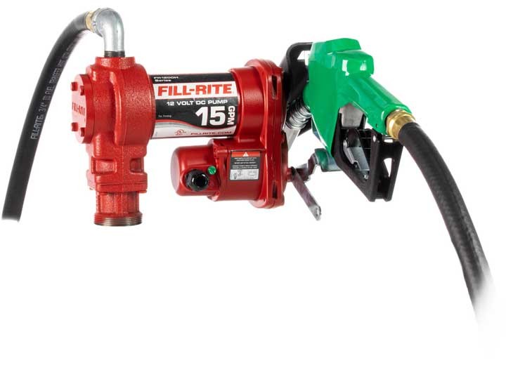 Fill-Rite 12V DC 15 GPM Fuel Transfer Pump Automatic Diesel Nozzle Towing gallery