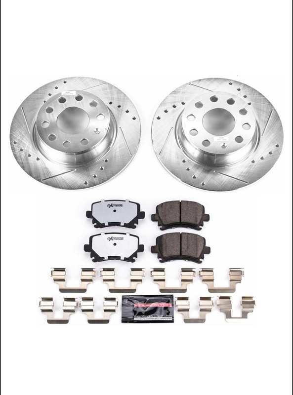Power Stop Rear Z26 Street Warrior Brake Pad and Rotor Kit K5666-26