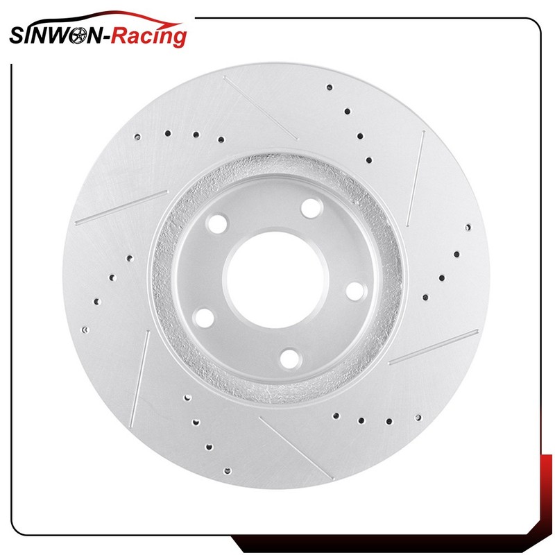 Ceramic Pad and Brake Disc Rotors Front Drill Slot For Infiniti M45 2003 - 2004 gallery