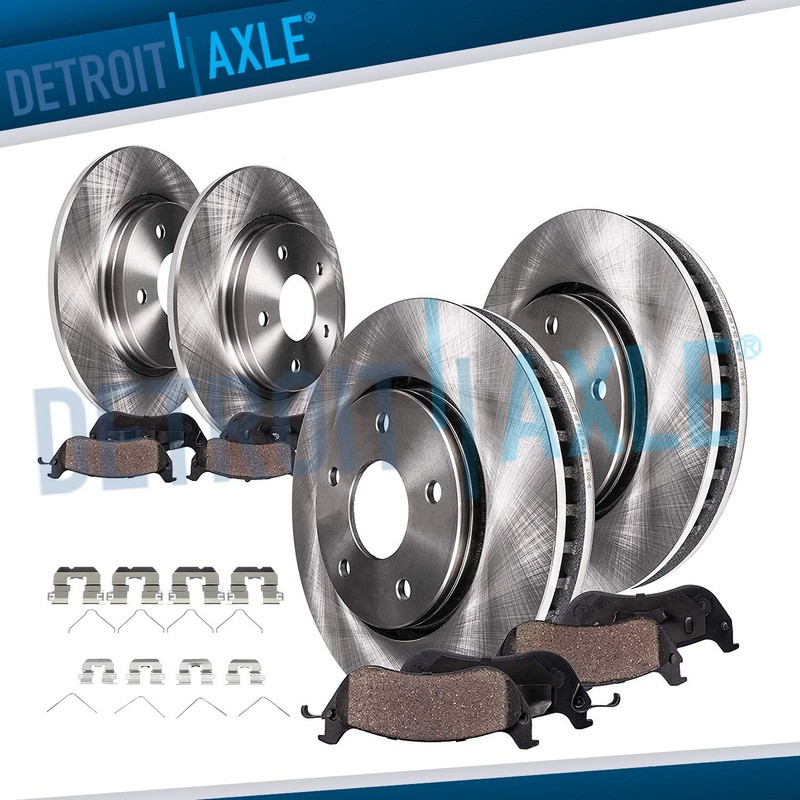 8pc Front Rear Disc Brake Rotors Ceramic Brake Pads for Hyundai Ioniq Kia Niro