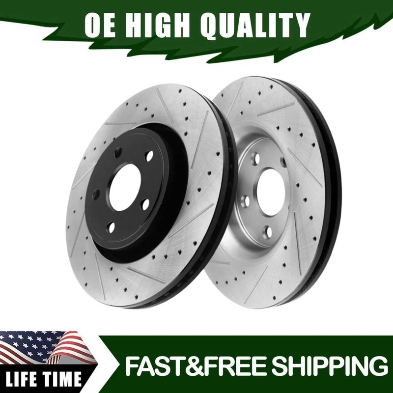 12.01 inch Front Drilled Slotted Brake Rotor for Isuzu Ascender 2004 2005 2006