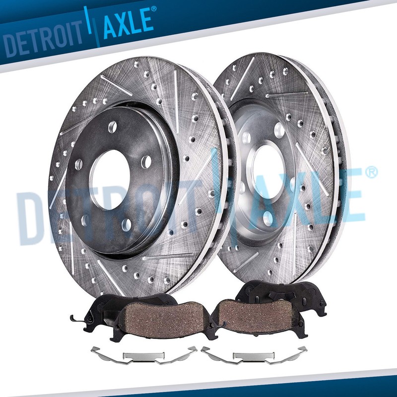 11.81” Front Drilled Rotors Brake Pads for 2013 – 2016 Ford Fusion Lincoln MKZ