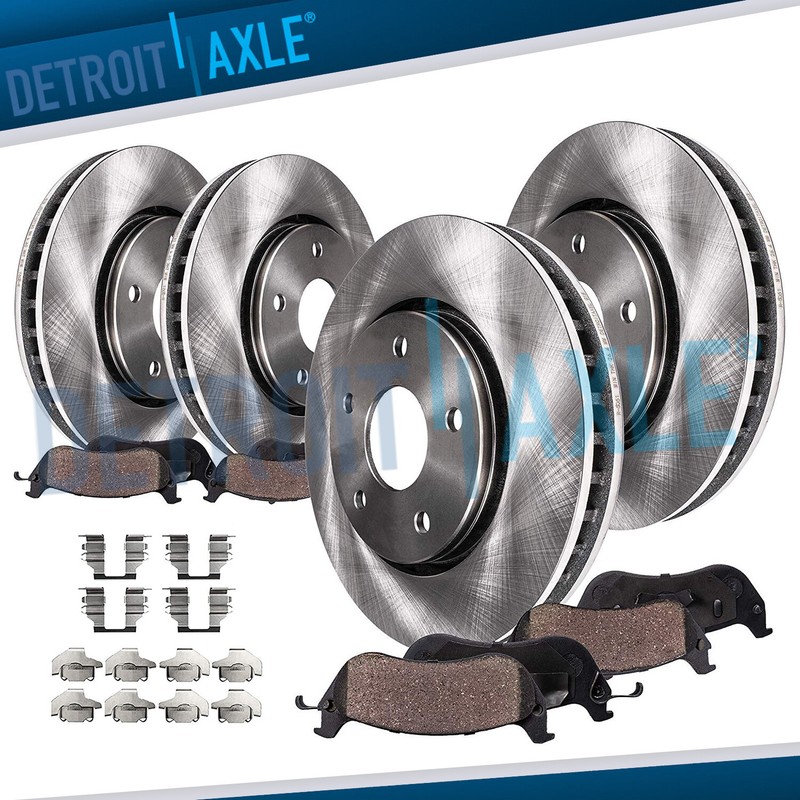 Front & Rear Rotors + Brake Pads for 2003-2005 Nissan Murano Infiniti FX35 FX45