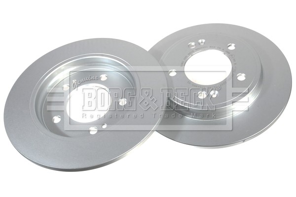 2x Brake Discs Pair Solid fits HYUNDAI IONIQ AE 1.6 Rear 16 to 19 G4LE 262mm Set gallery