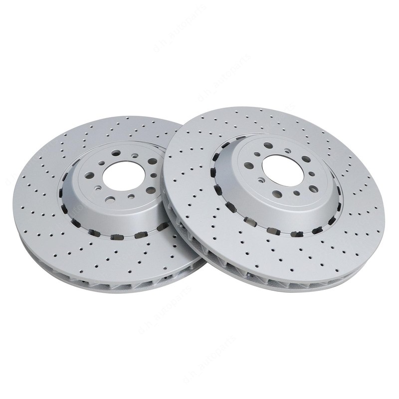 For BMW F10 F12 F13 M5 M6 34112284102 2×Front Vented & Drilled Disc Brake Rotors gallery