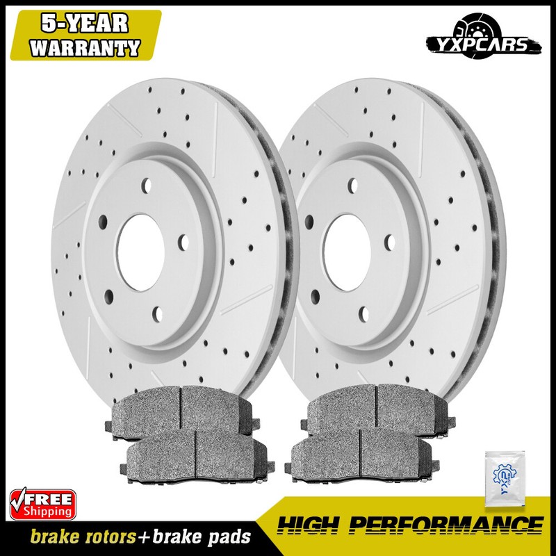 330mm Front Disc Rotors + Brake Pads for Dodge Grand Caravan Town & Country C/V