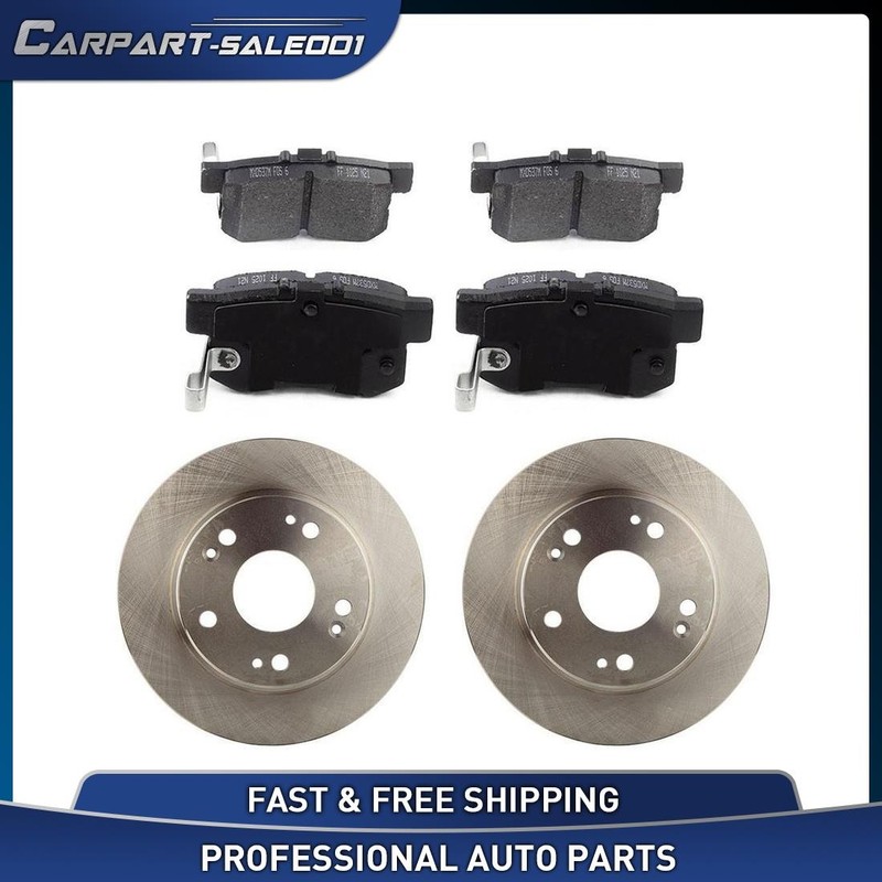 OE Rear Disc Brake Rotors Brake Pads Kit for Honda Prelude 1997-2001