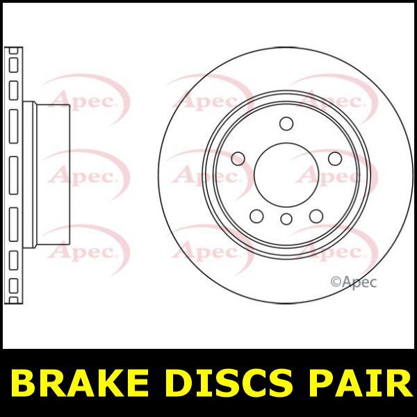 Brake Discs Pair Rear FOR BMW E82 218bhp 3.0 125i 08->13 Petrol Apec gallery