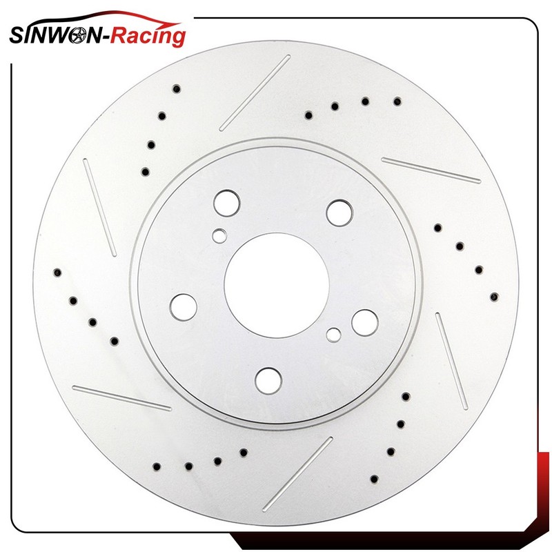 2X Front Brake Discs Rotors and 4X Ceramic Pads For Toyota Sienna 2004 - 2010 gallery
