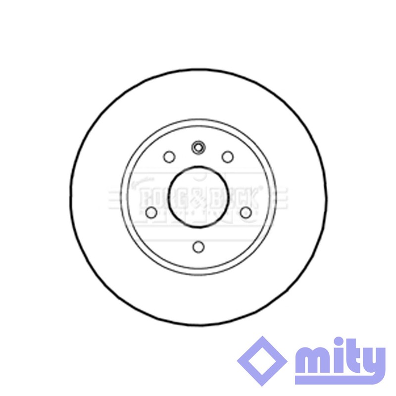 Fits Vauxhall Antara 2006- Chevrolet Captiva 2006- 1x Brake Disc Front Mity