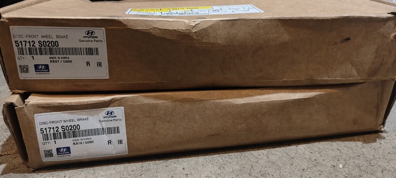 A Pair of Hyundai 51712-S0200 Front Wheel Brake Discs… 356mm Dia.