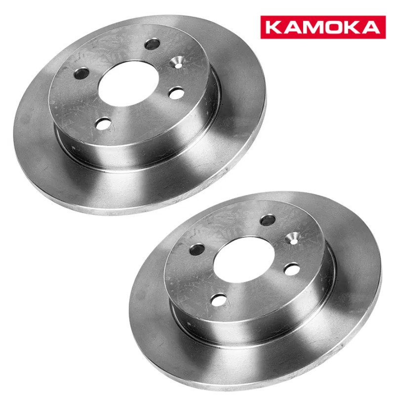 Rear Brake Discs Pair For Vauxhall Astra H 2004-2010 240mm Solid Coated