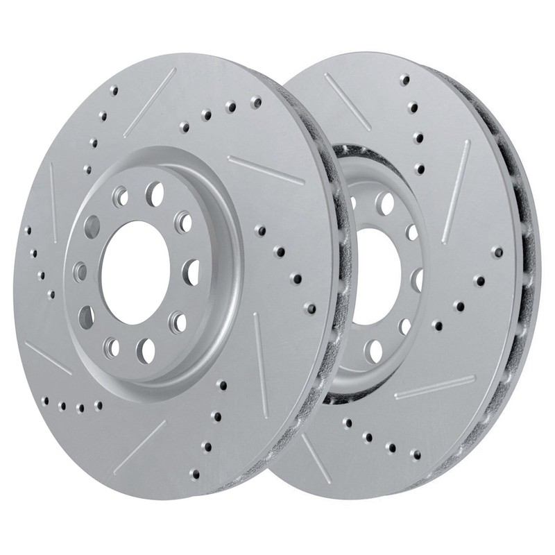Front Rear Drilled Brake Rotors Kit for 2014 2015 Chevrolet Cruze w/ Gas Engine gallery