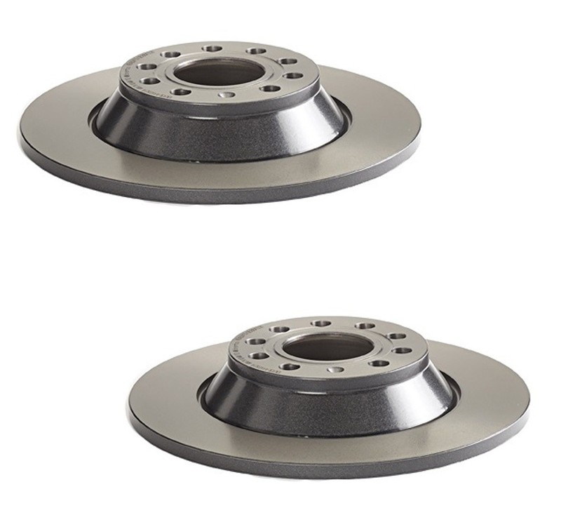 Brembo Rear Brake Kit Low-Met Pads Coated Disc Rotors 302mm For Audi A6 Quattro