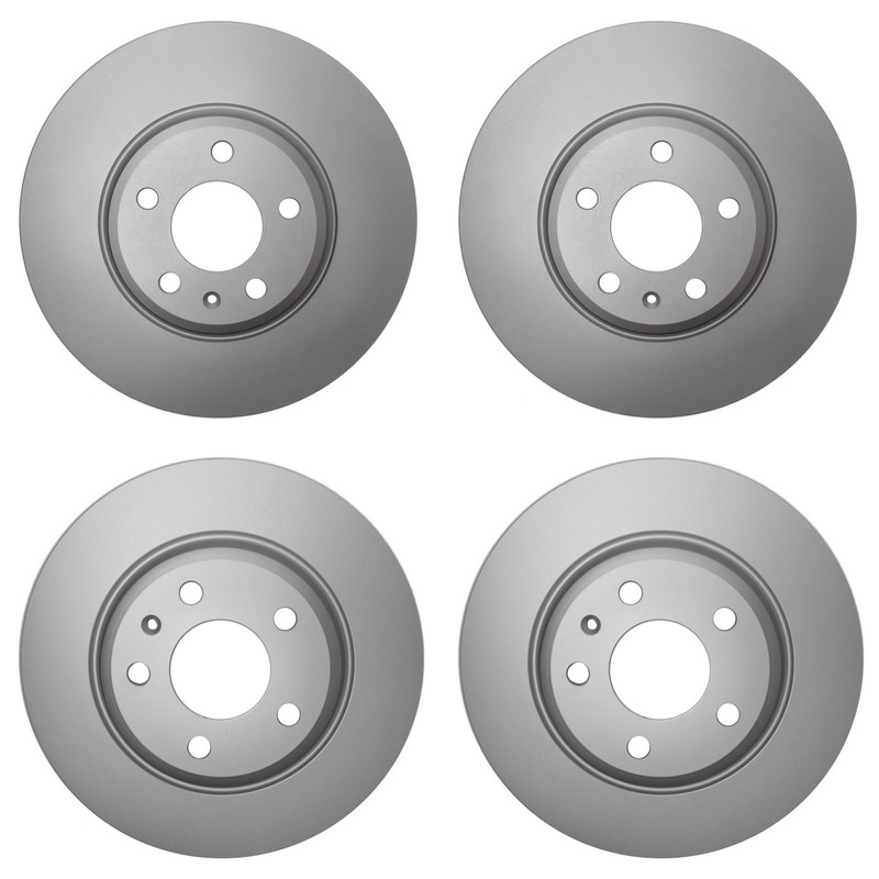 Hella Front 320mm and Rear 300mm Brake Rotors Kit For Audi A4 A4 Quattro A5 Q5