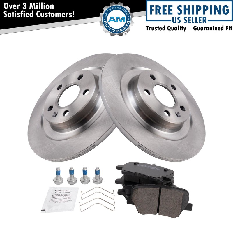 Rear Brake Pad & Rotor Kit Brake Rotor For 2019-2022 Volvo XC40