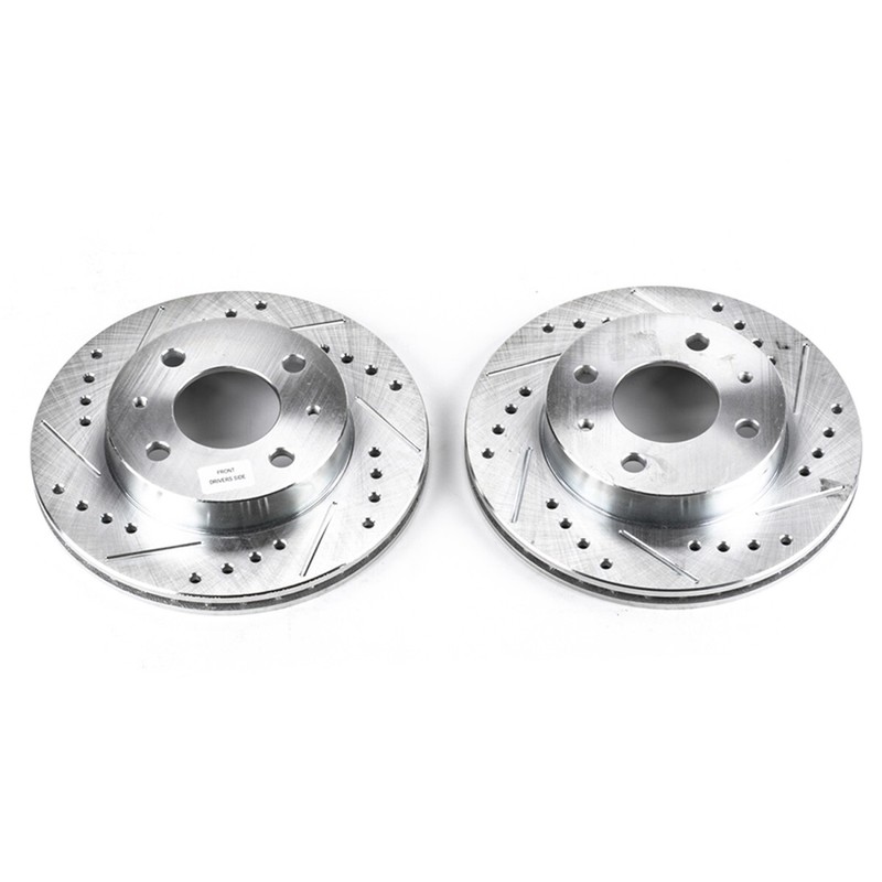 JBR753XPR Powerstop Brake Discs 2-Wheel Set Front for Nissan Sentra 200SX 95-98
