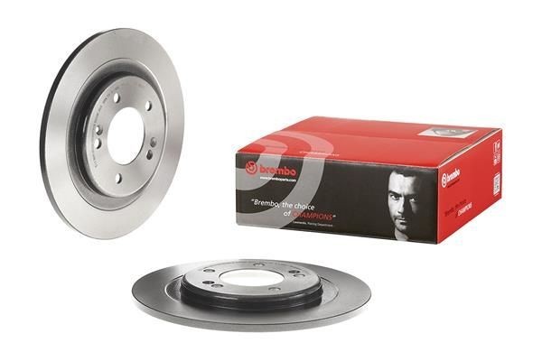 2X Brembo 08.C250.21 Rear Solid Brake Discs Fits Hyundai I40
