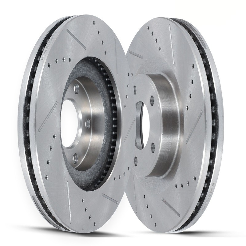 Front Brake Rotor Vented Solid Fits Ford Edge For Lincoln Mkx 2010 – 2014 2X