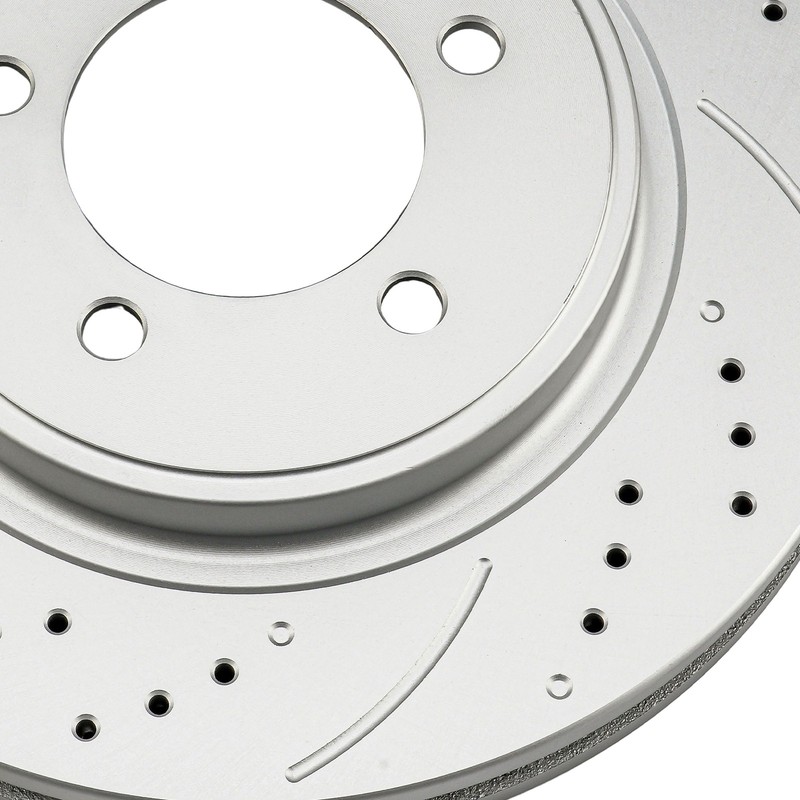 Set of 2 Front Drilled & Slotted Rotors Fits Ford Explorer Mercury Mountaineer gallery