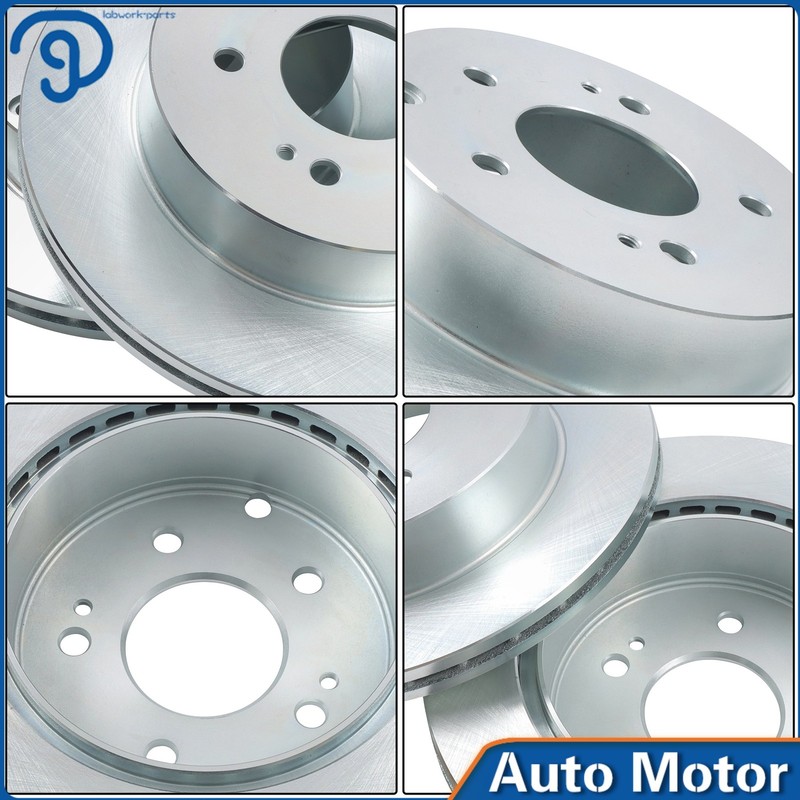 For Mitsubishi Eclipse Galant 3.8L 6x Rear Disc Brake Rotors +Ceramic Brake Pads gallery