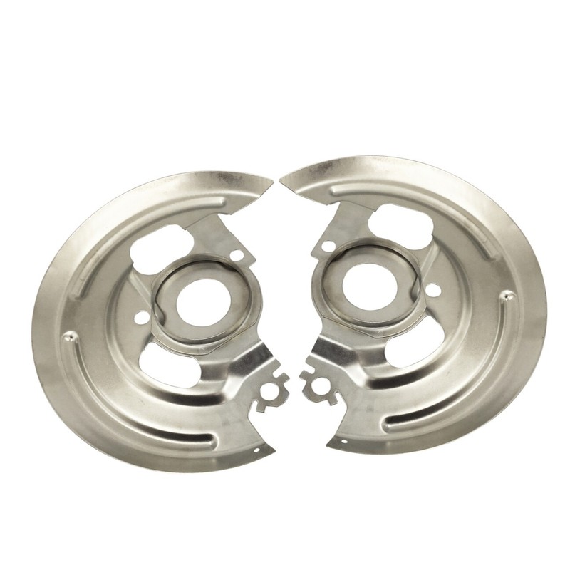 Backing Plates Dust Shields Disc Brake Pair fits Chevy Gm A Body 1964-1972