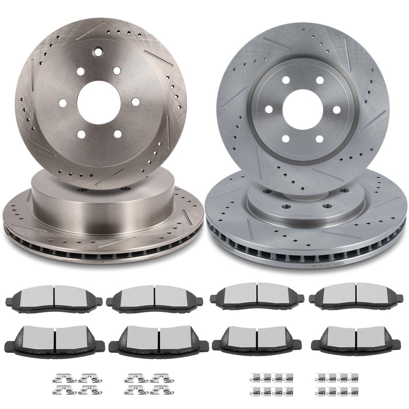 12X Front Rear Brake Ceramic Pads & Rotors For Nissan Frontier 2020 2021- 2025