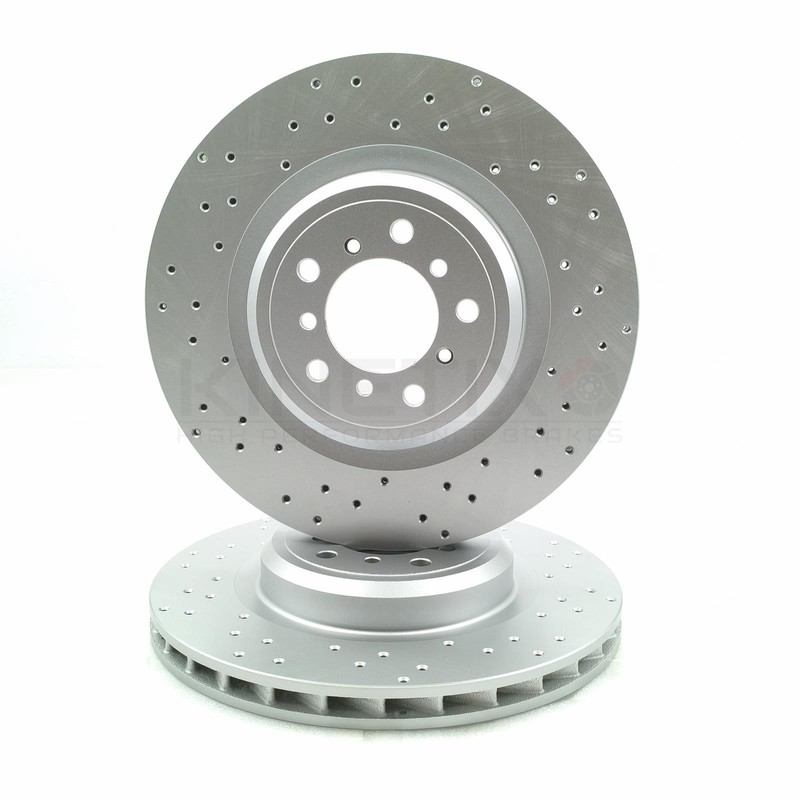 FOR BMW M3 E90 FRONT LEFT RIGHT DRILLED BRAKE DISCS BREMBO PADS SENSORS 360mm gallery