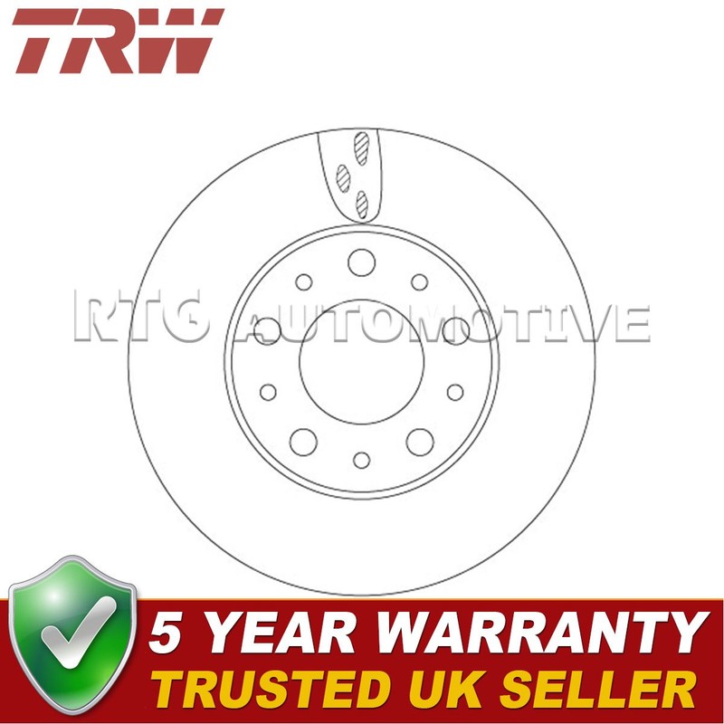 TRW Front Brake Disc Fits Citro�n Relay Peugeot Boxer Fiat Ducato