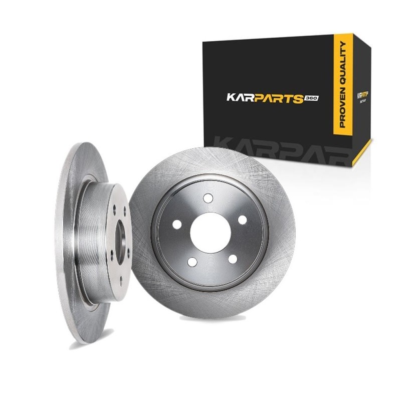 For Mazda 6 2003-2013 Brake Rotors Rear | Cast Iron | Rotors Only | 1-Pc Constr.