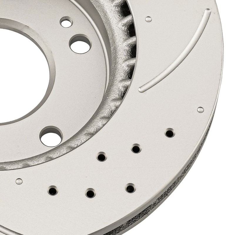 Front Drilled Slotted Brake Rotors 10.84 inch For 2007-2010 Hyundai Elantra 2PC gallery