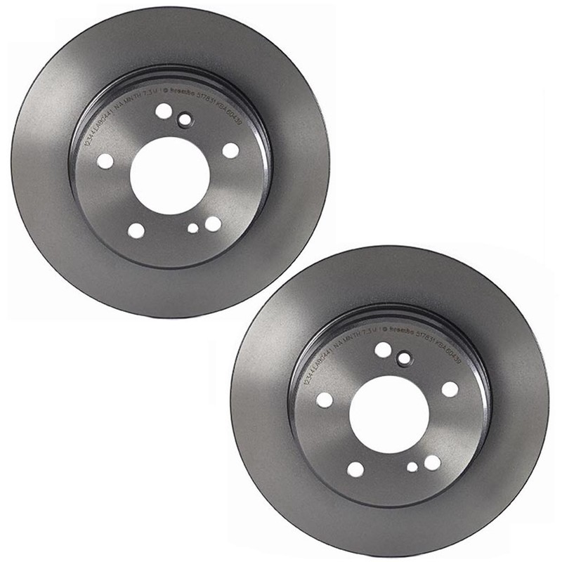 Brembo Pair Set 2 Rear 278mm Solid Disc Brake Rotors For Chrylser MB W203 W210