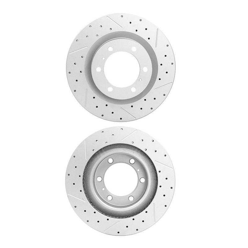 2pcs Front Drilled Disc Brakes Rotor For Lexus GX460 Toyota 4Runner 2010-2021 gallery