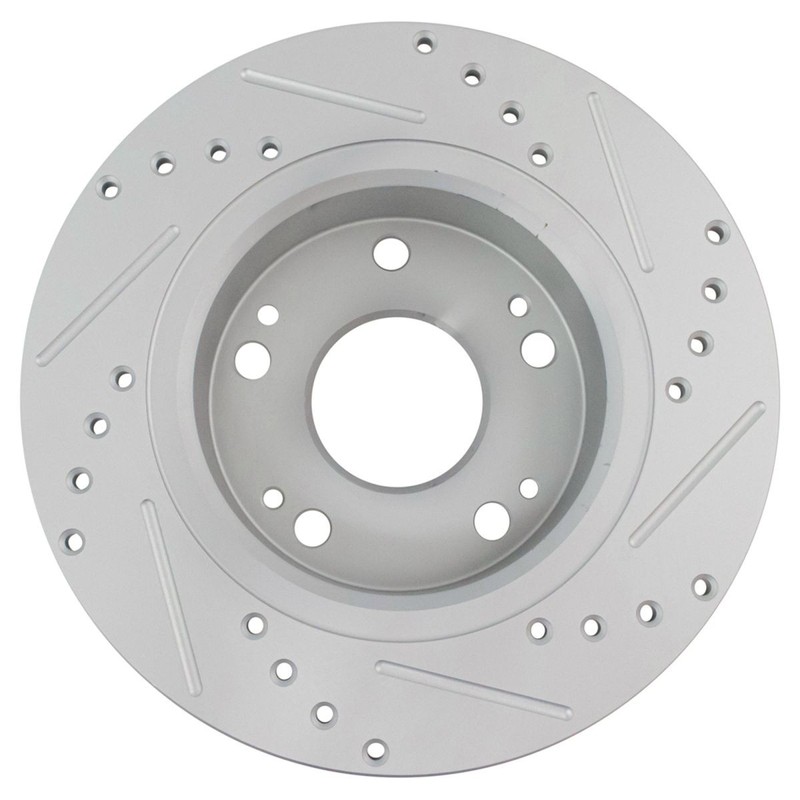 TRQ Rear Ceramic Pad Performance Coated Rotor & Calipers Kit w/Chemicals gallery