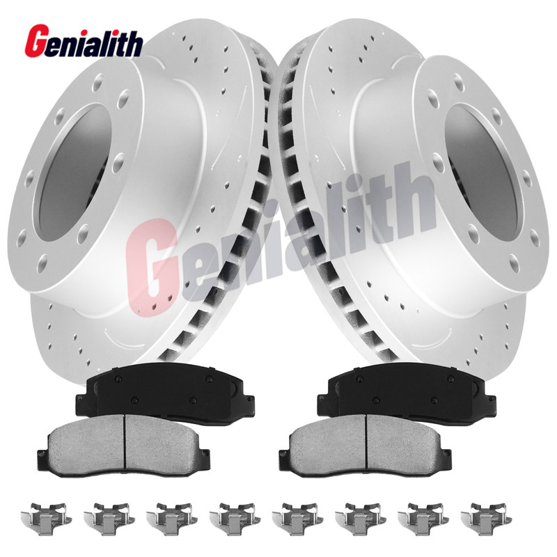 4WD Front Brake Rotors and Brakes Pads Kit for Ford F-250 F-350 F-450 Super Duty