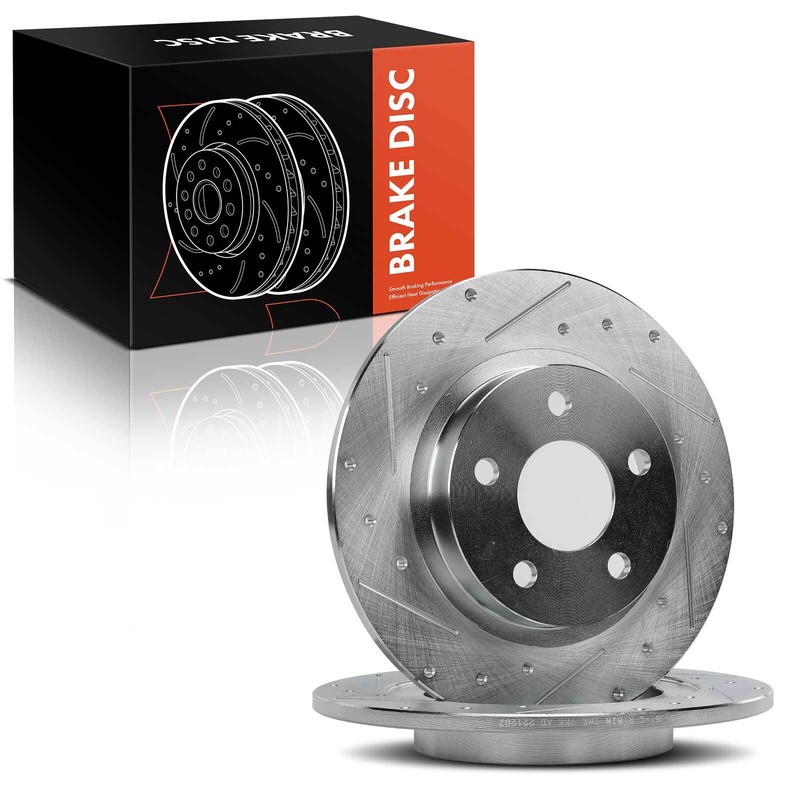 2pcs 297.7mm Rear Drilled Brake Rotors for Cadillac Seville 98-04 Buick Pontiac gallery