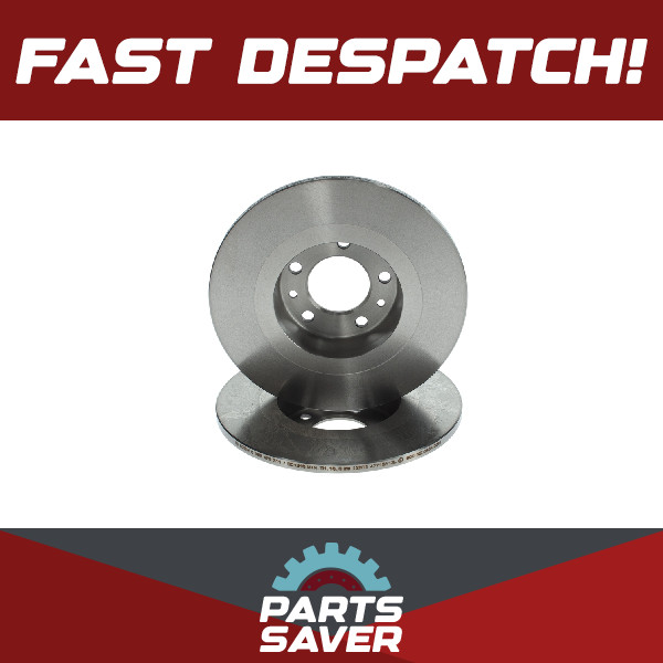 2x Brake Discs Pair Vented fits MERCEDES C250 1.8 Front 09 to 14 M271.860 295mm